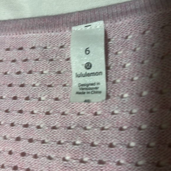 Lululemon Still Movement Sweater Heathered Petals pink size 6 - Picture 3 of 9